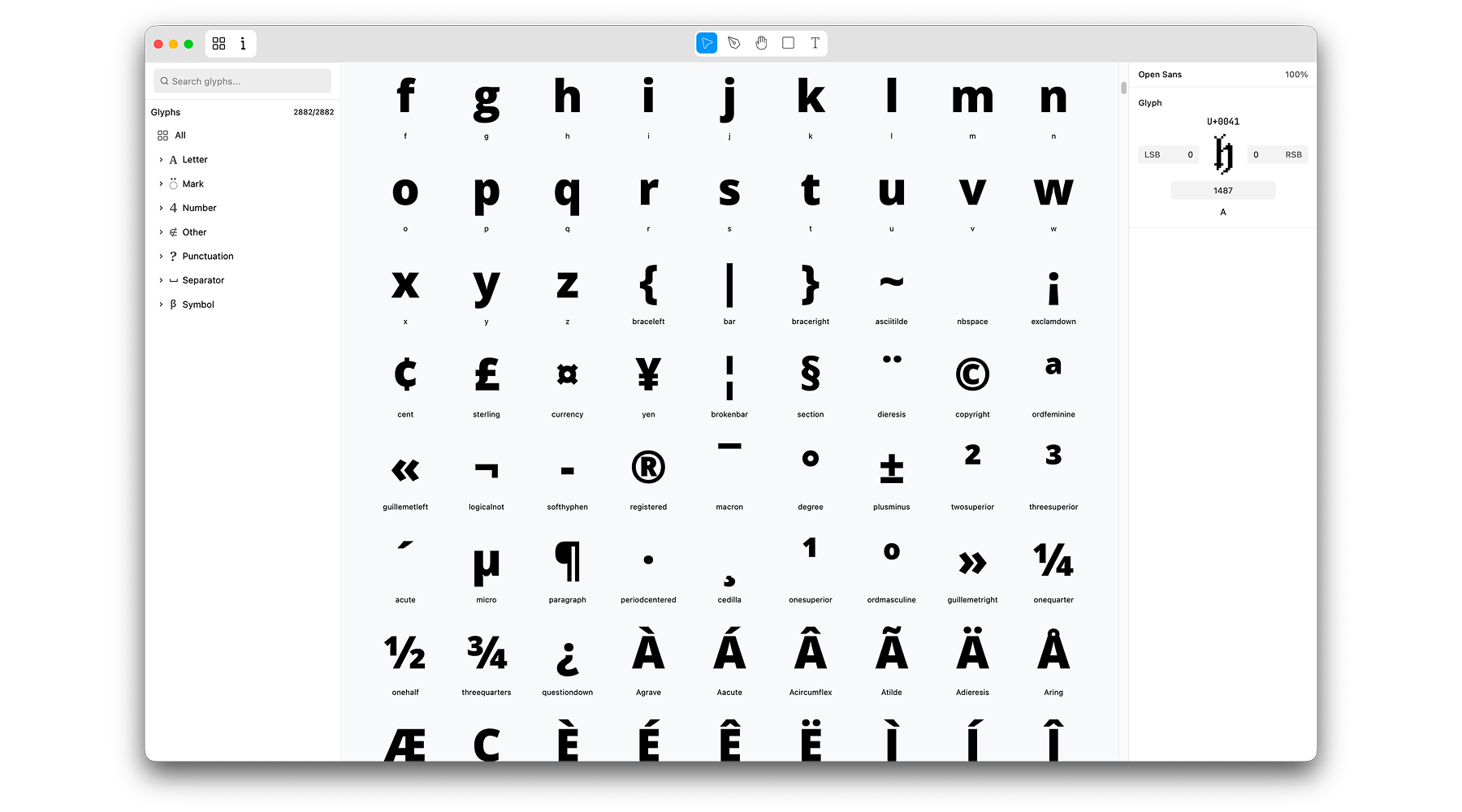Grid view
